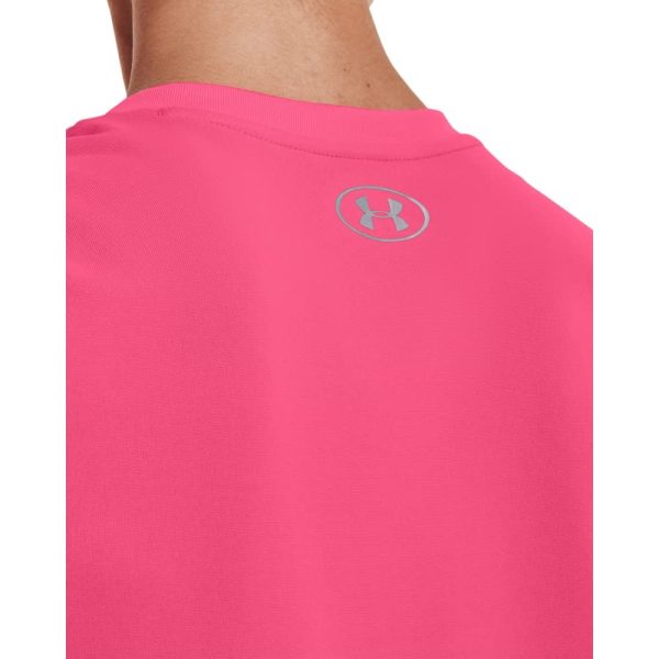 Womens Tech V-Neck Twist Short-Sleeve T-Shirt