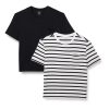 Women's Jersey Relaxed-Fit Short-Sleeve Crewneck Pocket T-Shirt, Pack of 2