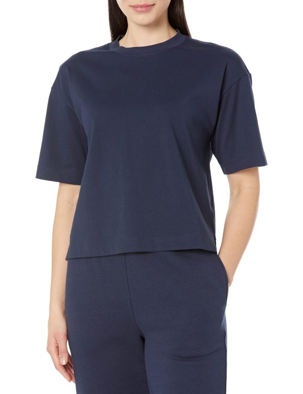Women's Organic Cotton Drop Shoulder Relaxed Boxy Short-Sleeve T-Shirt (Available in Plus Size)